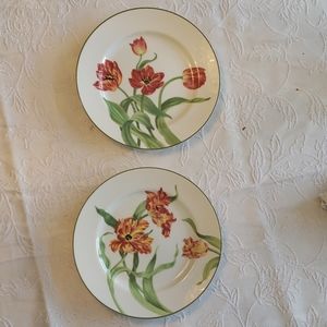 Pair of WILLIAMS-SONOMA 8" Tulip 🌷 Plates